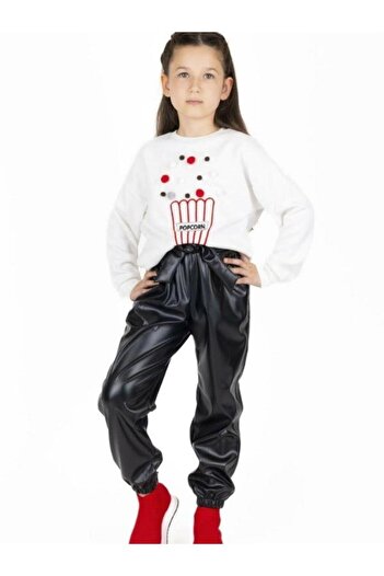 Best Girl's Popcorn Printed Sweatshirt