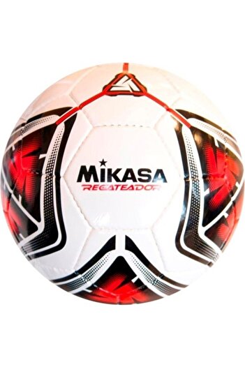 MIKASA Hand Stitched Astroturf Soccer Ball Regateador5-r White-red