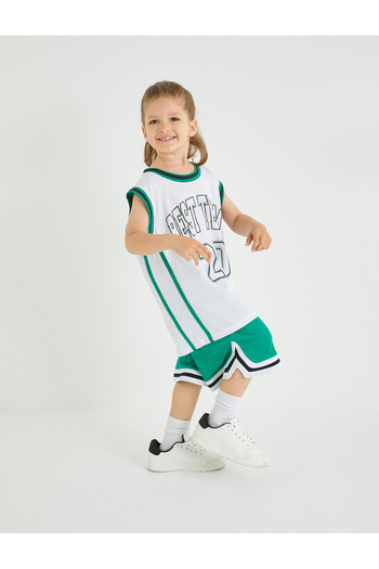 Koton Crew Neck Sleeveless Oversize Sports Tank Top