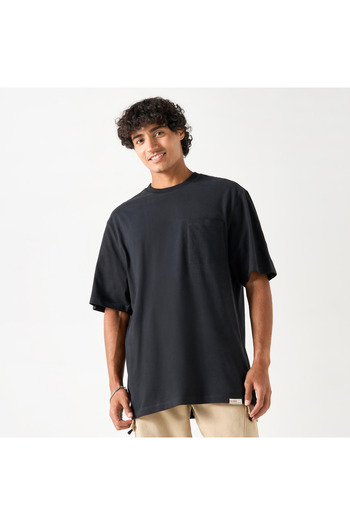 Lee Cooper Crew Neck Regular Fit T-shirt with Chest Pocket