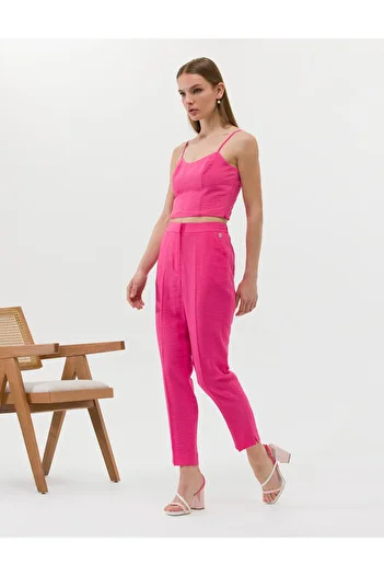 Pierre Cardin Fuchsia Fabric Trousers 50262600 -Vr023