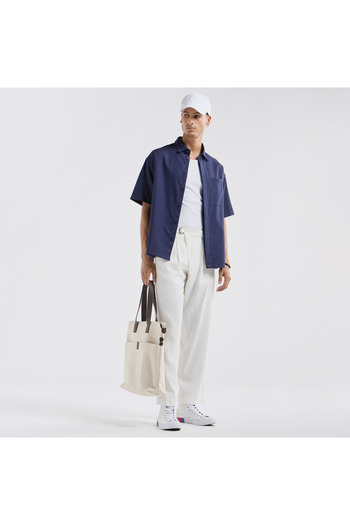 FAV Regular Fit Shirt with Collar and Short Sleeves