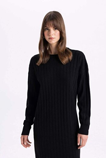 DeFacto Long Sleeve Trico BLACK