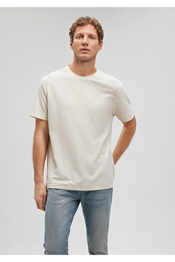 Mavi Beige Textured T-Shirt - Regular Fit0611900-70134