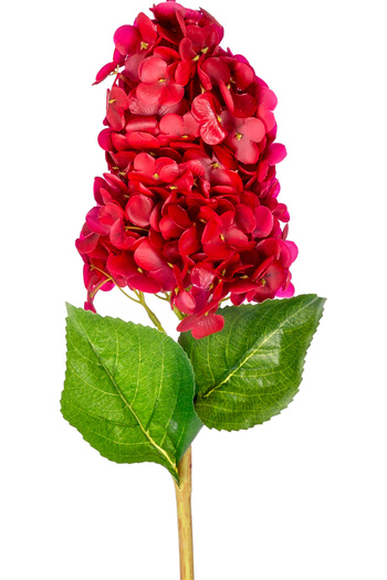 Herdekora Yapay Ortanca Islak Dokulu Kırmızı 70 Cm.