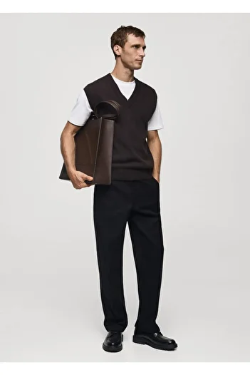 MANGO Man Regular Cut Wool Pants