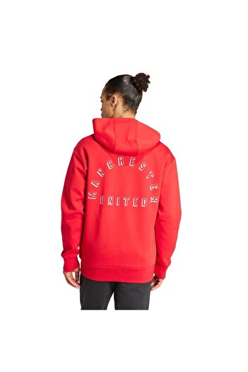 adidas Mufc Anth Jkt It4187 Men's Red Sweatshirt