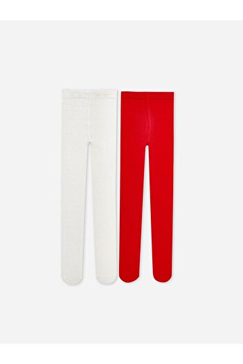 LC Waikiki Lcw Kids Basic Girls Pantyhose 2-Piece (W4)