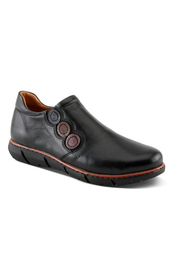 İNZE AYAKKABI Black Genuine Leather Casual Shoes Model Name: Tourmaline