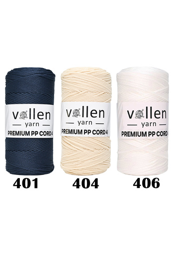 vollen yarn 1000 gr Πολυεστερικό νήμα μακραμέ, 2mm Σετ 5, Σχοινί μακραμέ, Σχοινί Supla, Σχοινί τσάντας, 1150 μέτρα