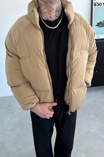 HAFKAGİYİM Μπουφάν Taba Oversize Puffer Puffer