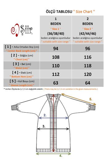 Şiir Lapaz Women's Soft Flexible Combed Cotton Bat Sleeve Relaxed Cut Cardigan & Hijab Cardigan - Ecru