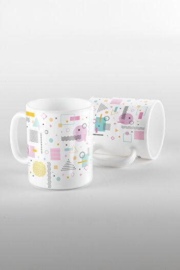 feinas Geometric Patterned Porcelain Mug - 2 Models