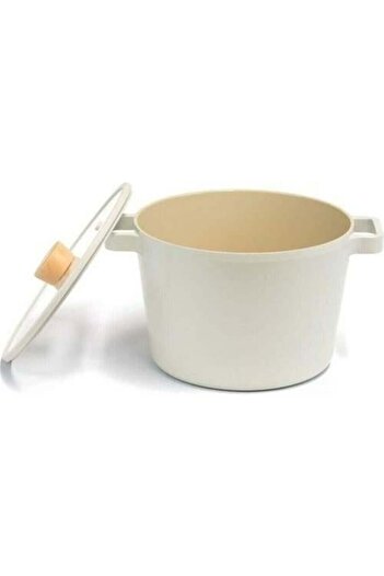 NEOFLAM Fika Aluminum Casting 26 cm Beige Deep Pot