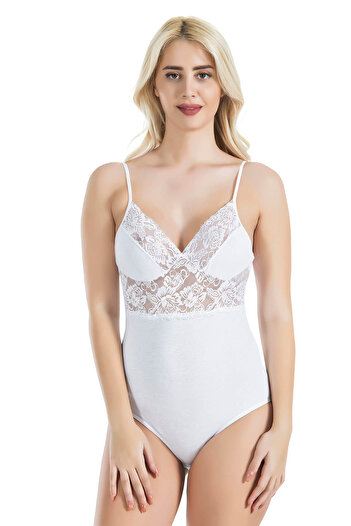 kapsulavm Derya Kurşun Rope Strap Lace Women's Bodysuit 334