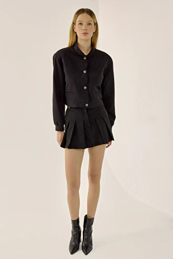 Hiccup College Collar Two Pocket Short Jacket