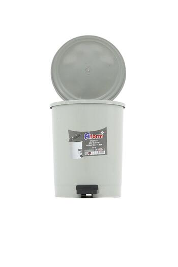A Form 6 Liter Trash Can with Plastic Pedal Push - 23X26 Cm. - Gray