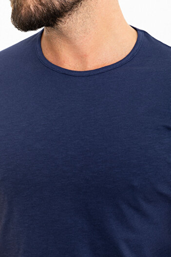 Mcr Ανδρικό μπλουζάκι με λεπτή εφαρμογή Crew Neck Navy Blue - 36810.24Y