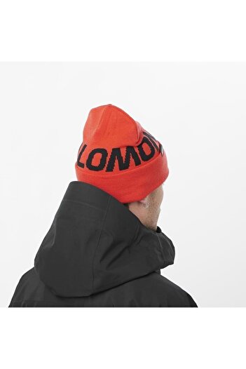 Salomon Lc2152900 Hermitage Beanie Unisex Beanie Orange