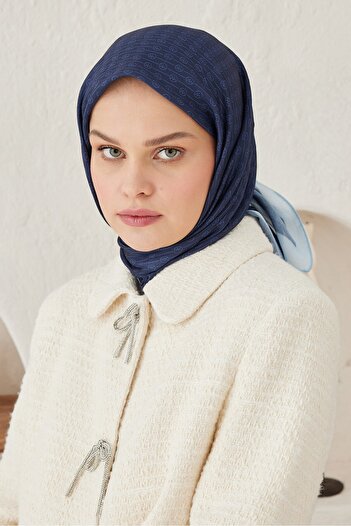 Modakaşmir Linear Circle Mk Cotton Scarf