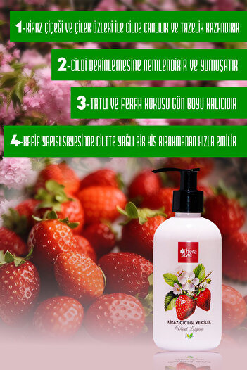 Thera Style Kiraz Çiçeği & Çilek Nemlendirici Vücut Losyonu 250ml