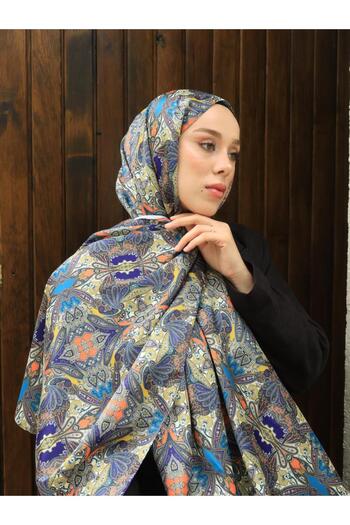 Modakaşmir Cashmere Patterned Silky Shawl