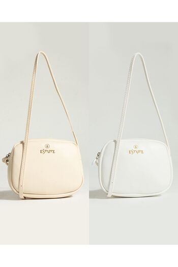 ESTUTE Women's 2 Pack Bag Crossbody Zippered Summer Hand and Shoulder Bag