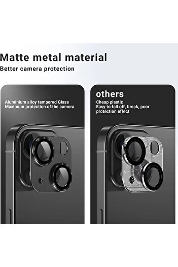 EDELFU حافظة واقية لعدسة الكاميرا متوافقة مع هاتف iPhone 11 و12mini، غطاء كاميرا خلفي من الزجاج المقسى المعدني الصديق