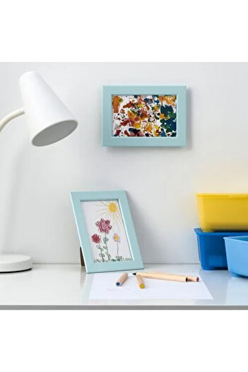 IKEA Sumuhome Fiskbo Decorative Photo Frame Light Blue 10X15