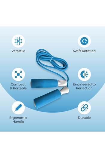 Nivia Jump Rope, German Technology-powered Tangle-free Skipping Rope With Compact Design