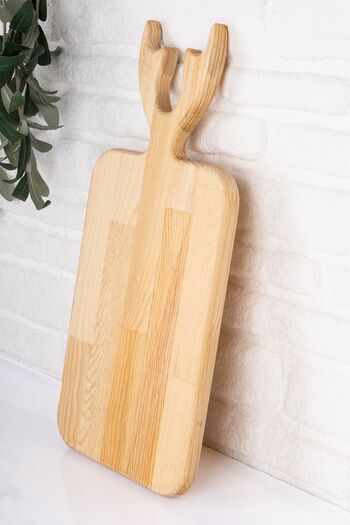 Home Decorative Deer Wooden Board - Presentation and Cutting Single