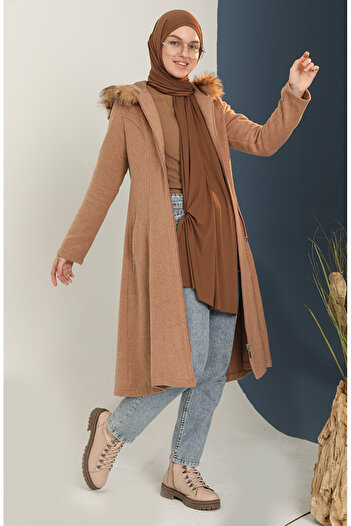 sefamerve Mink Fur Coated Coat - 612980 -04