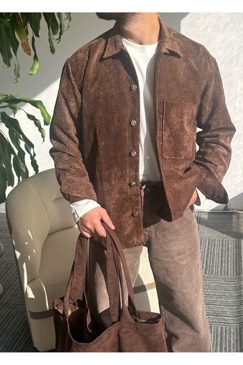 Hazhers Ανδρικό πουκάμισο Oversize γιακά μακρυμάνικο χειμωνιάτικο πουκάμισο