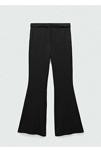 MANGO Woman Strass Taşlı Kloş Pantolon