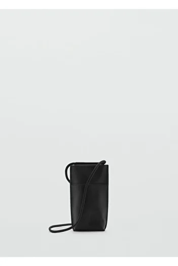 MANGO Man Compact leather effect mini crossbody bag