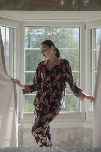 Mita Concept Velour Fabric Pajama Set
