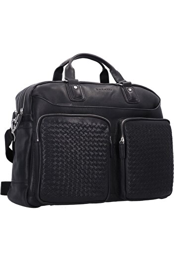 BUGATTI Leder Woven Aktentasche - 48 cm
