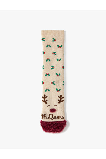 Koton New Year's Stocking - Towel, Multicolor Patterned