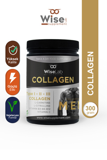 WiseLab Men's Collagen 300gr Type123 L-carnitine L-citrulline