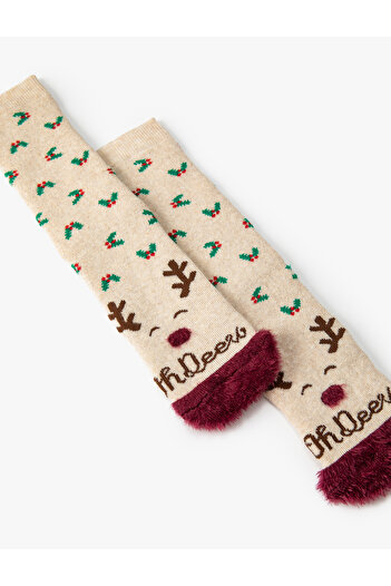 Koton New Year's Stocking - Towel, Multicolor Patterned