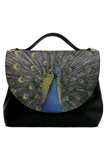 Dogo Women's Vegan Leather Black Handbag - All Beauty Is In You Design