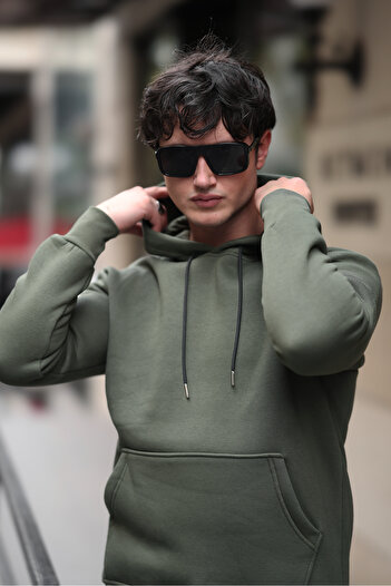 comstar Чоловічий капюшон з кишенями Basic Haki Sweatshirt