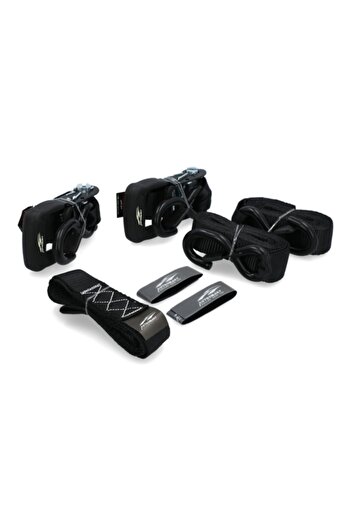 AUTOSMART 2-Piece Durable Soft Loop Ratchet Strap Set 1.5inch x 8ft