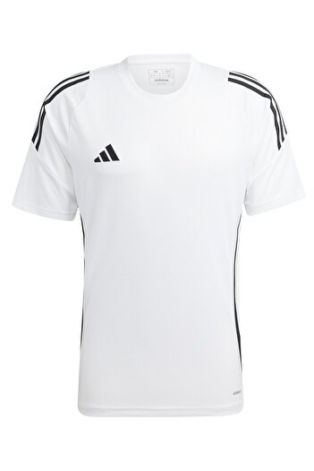 adidas Ανδρικό λευκό αθλητικό μπλουζάκι Tiro24 Jsy IS1019