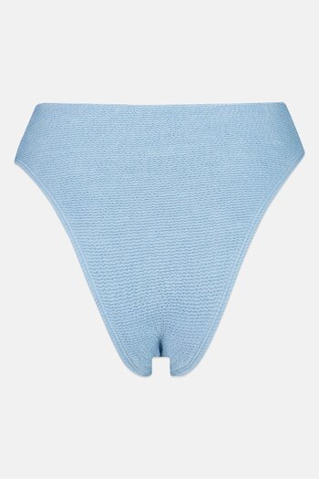 Free Society Women Textured High Waist Bikini Bottom, Blue