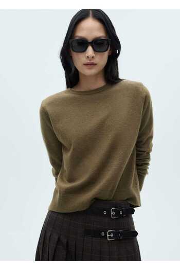 MANGO Woman Round neck knitwear sweater