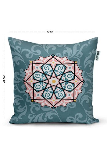 Sakallı Ethnic Pattern 3D Digital Printed Decorative Throw Pillow Cover