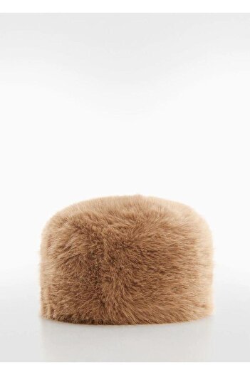 FELLMENS Brown Plush Heart Hat