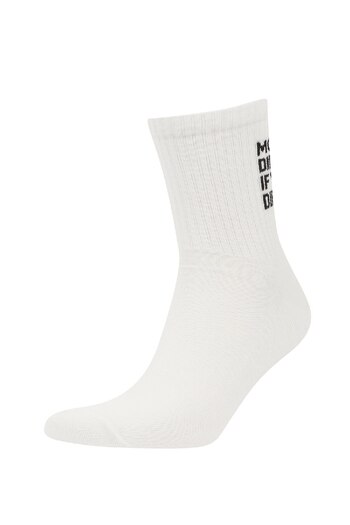 DeFacto Men's Comfortable Elastic 3-Piece Cotton Socks C6733Axns
