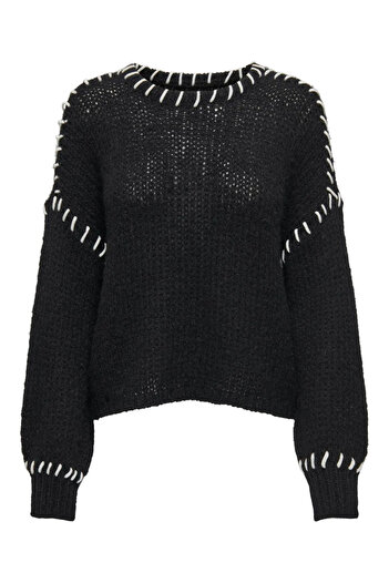 ONLY Onldenise Life Ls Oneck Knt Knitted Sweater